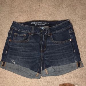 Blue jean shorts